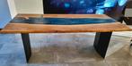 Table rivière epoxy chêne 2mx1m table, Maison & Meubles, Rectangulaire, Riviertafel, Métal, 50 à 100 cm