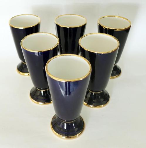 lot de 6 mazagrans porcelaine (grande tasse à café ou autre), Huis en Inrichting, Keuken | Servies, Zo goed als nieuw, Kop(pen) en/of Schotel(s)
