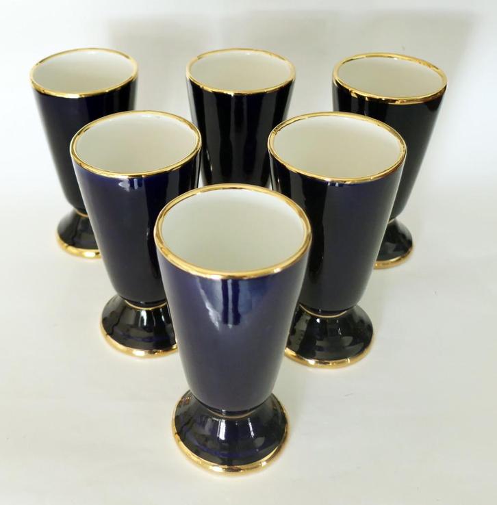 lot de 6 mazagrans porcelaine (grande tasse à café ou autre), Huis en Inrichting, Keuken | Servies, Zo goed als nieuw, Kop(pen) en/of Schotel(s)