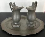 Set ampullen, tin, Brussel ca. 1850, Ophalen