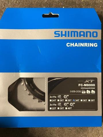 Kettingblad shimano deore xt 34T beschikbaar voor biedingen