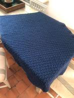 NIEUW HANDGEMAAKT BABYDEKEN WOL DONKERBLAUW ZEER ZACHT!, Ophalen of Verzenden, Nieuw, 100 cm of meer, Deken