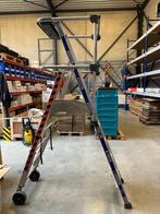 Zarges ZAP Z500 platform veiligheidstrapladder, Ophalen, Gebruikt, Ladder, Opvouwbaar of Inschuifbaar