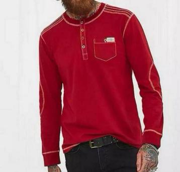 Buster Henley - Red by Joe Browns L vest trui sweater Katoen beschikbaar voor biedingen