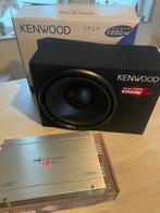 Woofer + versterker, Auto diversen, Autospeakers, Ophalen, Zo goed als nieuw