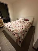 Malm Double bed Ikea white, Huis en Inrichting, Slaapkamer | Complete slaapkamers, Ophalen, Zo goed als nieuw