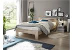 Twijfelaar bed 120 cm JONNA met bodem en koudschuim matras, Verzenden, Wit, Nieuw, Twijfelaar