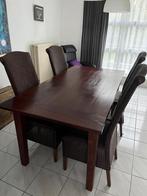 Mooie Tafel + 4 degelijke stoelen perfecte staat, Huis en Inrichting, Ophalen, Zo goed als nieuw