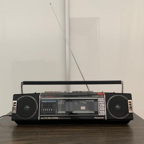 PANASONIC Vintage radioset/dubbele cassette, Audio, Tv en Foto, Cassettedecks, Ophalen of Verzenden
