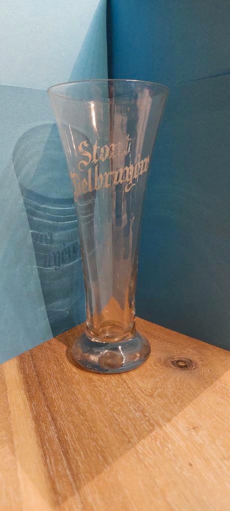 Flut Gezuurde Stout  Delbrugère ., Verzamelen, Biermerken, Gebruikt, Glas of Glazen, Overige merken, Ophalen of Verzenden