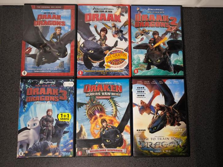Mooie dvd collectie van Hoe Tem je een Draak, CD & DVD, DVD | Enfants & Jeunesse, Film, Enlèvement ou Envoi