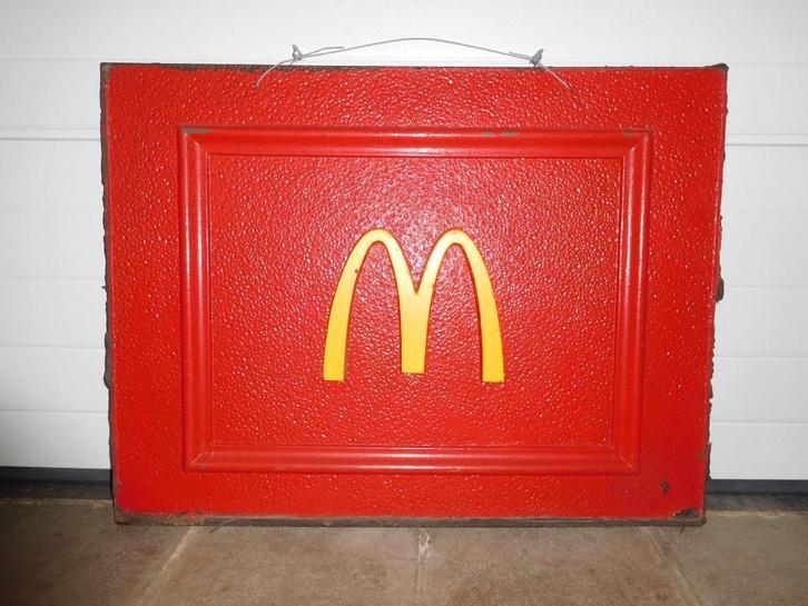 Ancien panneau Mac Do mcdonald's des années 70, Collections, Marques & Objets publicitaires, Utilisé, Panneau publicitaire, Enlèvement