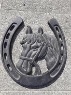 PRACHTIG HOEFIJZER IN GEPATINEERD GIETIJZER OM OP TE HANGEN, Tuin en Terras, Ophalen of Verzenden, Nieuw