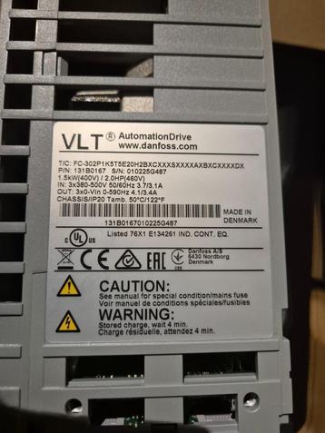 Danfoss FC302 frequentieregelaar/drive/inverter beschikbaar voor biedingen