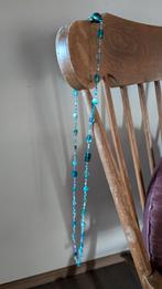 Lange ketting azuurblauw, Ophalen of Verzenden, Zo goed als nieuw