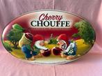 Poster Chouffe en métal clair Cherry, Collections, Marques & Objets publicitaires, Enlèvement ou Envoi, Comme neuf, Ustensile