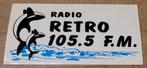 Oude sticker: Radio Retro, Ophalen of Verzenden, Gebruikt, Film, Tv of Omroep