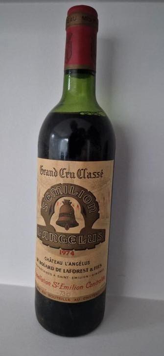 Chateau l'Angelus 1974., Verzamelen, Wijnen, Zo goed als nieuw, Ophalen of Verzenden
