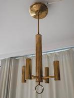 Vintage Gaetano Sciolari koperen hangkroonluchter uit de jar, Ophalen, Zo goed als nieuw