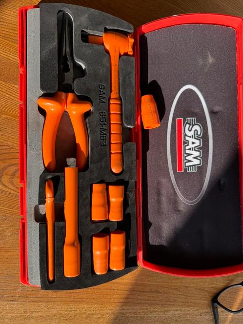 SAM gereedschapskoffer geïsoleerde gereedschappen 1000V, Auto diversen, Autogereedschap, Zo goed als nieuw, Ophalen of Verzenden