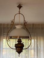 Mooie koperen kroonluchter. Perfecte staat, Huis en Inrichting, Lampen | Kroonluchters, Ophalen, Gebruikt, Glas, Landelijk