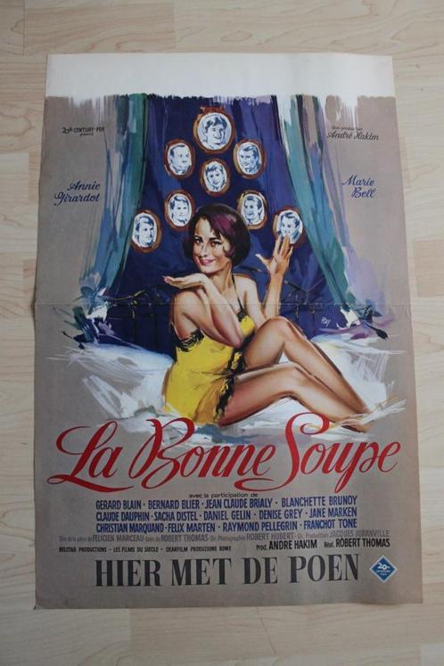 filmaffiche la bonne soupe 1964 filmposter, Verzamelen, Posters, Zo goed als nieuw, Film en Tv, A1 t/m A3, Rechthoekig Staand