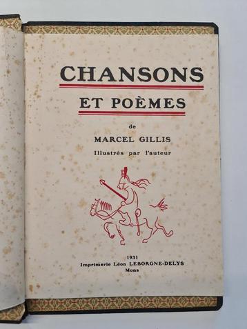Livre chansons et poèmes de Marcel GILLIS beschikbaar voor biedingen