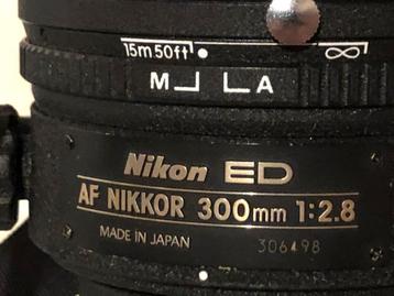 Nikon 300mm 2.8 af + vele extra’s, Audio, Tv en Foto, Ophalen, Gebruikt, Telelens