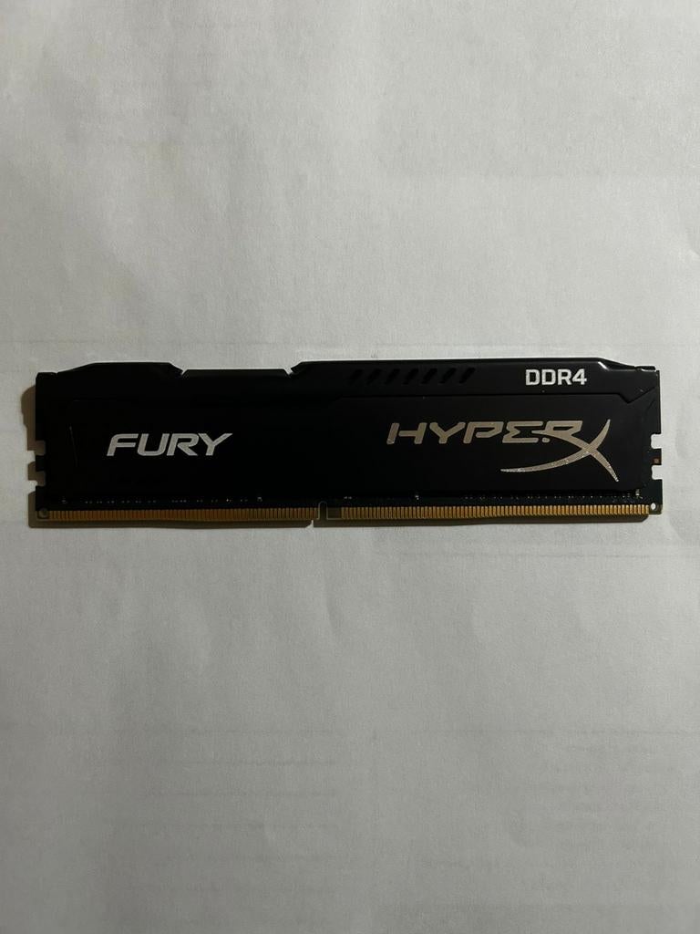 Kingston HyperX Fury 16GB DDR4 RAM – 2666MHz – Zwart, Computers en Software, RAM geheugen, Zo goed als nieuw, Desktop, 16 GB, DDR4