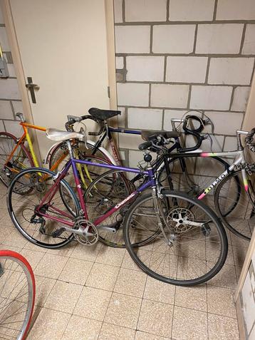 Lot van 6 retro koersfietsen beschikbaar voor biedingen