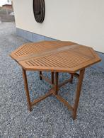 Opklapbare tuintafel, Tuin en Terras, Ophalen, Gebruikt, Ovaal, Hout