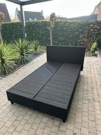 Bedframe, Tissu, Queen size, Comme neuf, Enlèvement