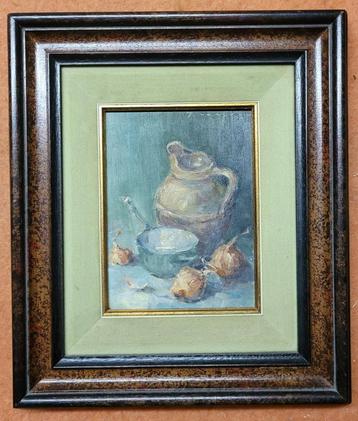 Georges DE KOKER, stilleven met uien beschikbaar voor biedingen