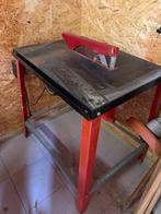 Houtzaagmachine ingewerkt in tafel, Doe-het-zelf en Bouw, Werkbanken, Ophalen, Gebruikt, 70 tot 120 cm