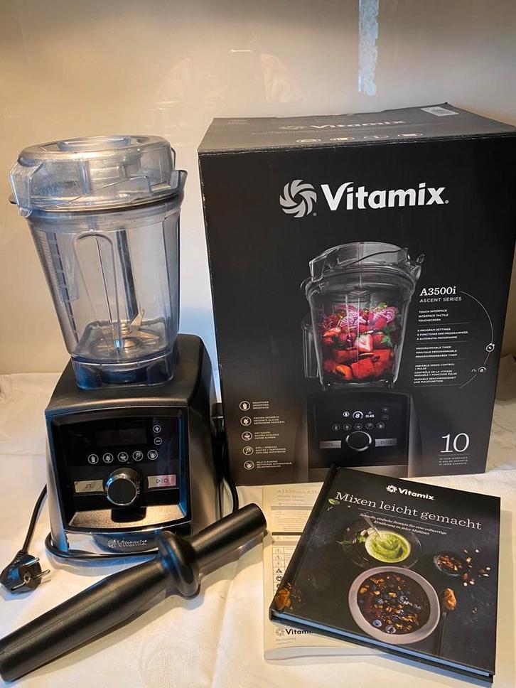 Vitamix A3500i - Premium blender - Topstaat - Extra's Gift, Elektronische apparatuur, Keukenmixers, Gebruikt, 1 tot 2 liter, 3 snelheden of meer