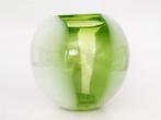 vaas wit groen gemarmerd glas, Huis en Inrichting, Woonaccessoires | Vazen, Gebruikt, Overige kleuren, Ophalen of Verzenden, Glas