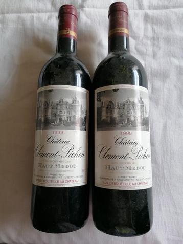 2 flessen Château Clément-Pichon 1999 beschikbaar voor biedingen