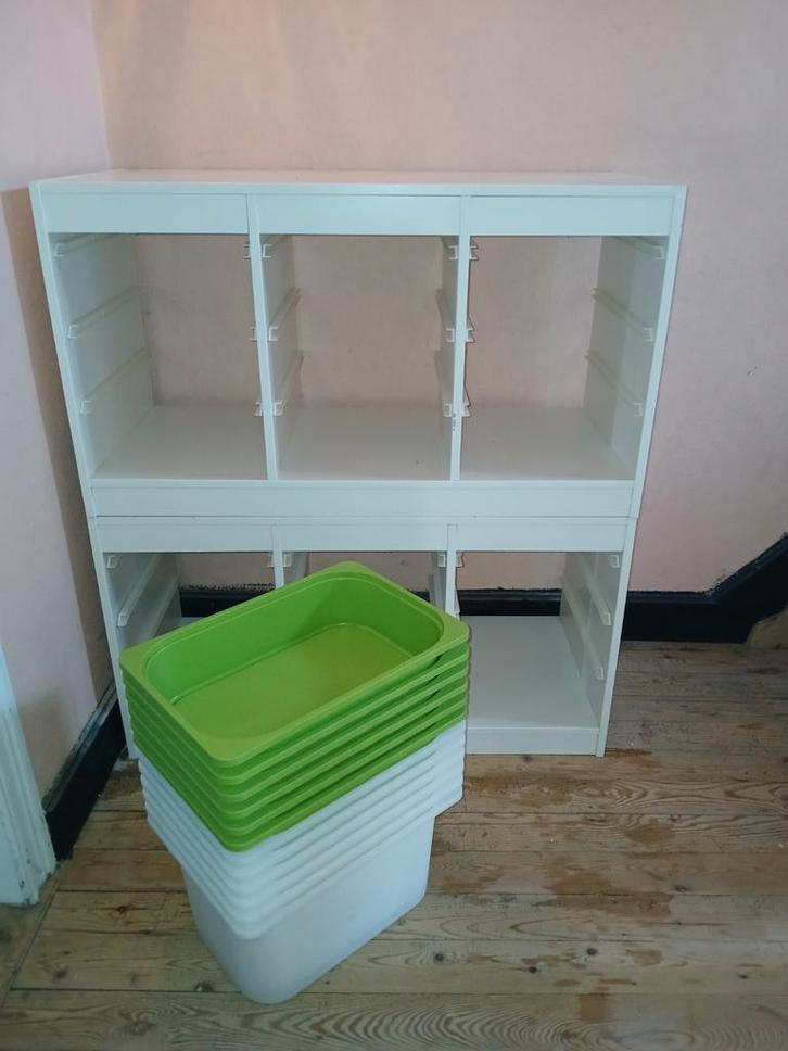 2 opbergkasten Ikea - Trofast, Huis en Inrichting, Kasten | Ladekasten, Gebruikt, Minder dan 100 cm, 50 tot 100 cm, 25 tot 50 cm
