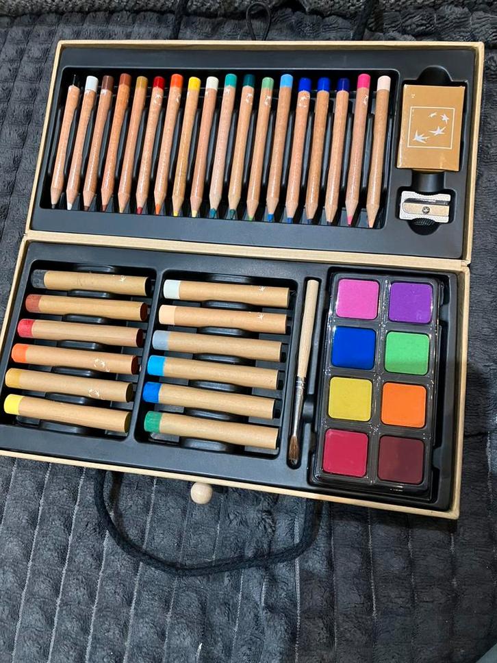 Meeneem teken koffer met veel materiaal nieuw, Hobby en Vrije tijd, Tekenen, Nieuw, Ophalen of Verzenden