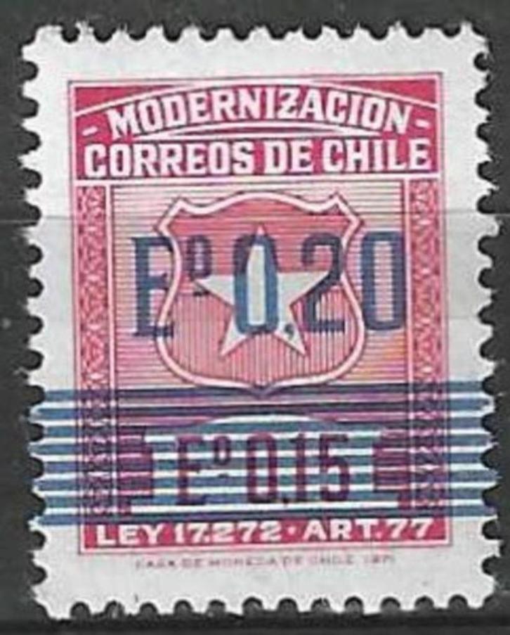 Chili 1972 - Yvert 390 - Modernisatie (PF), Postzegels en Munten, Postzegels | Amerika, Postfris, Verzenden