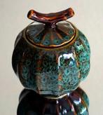 Prachtige urn van keramiek met geglazuurde beschildering, Antiek en Kunst, Ophalen of Verzenden