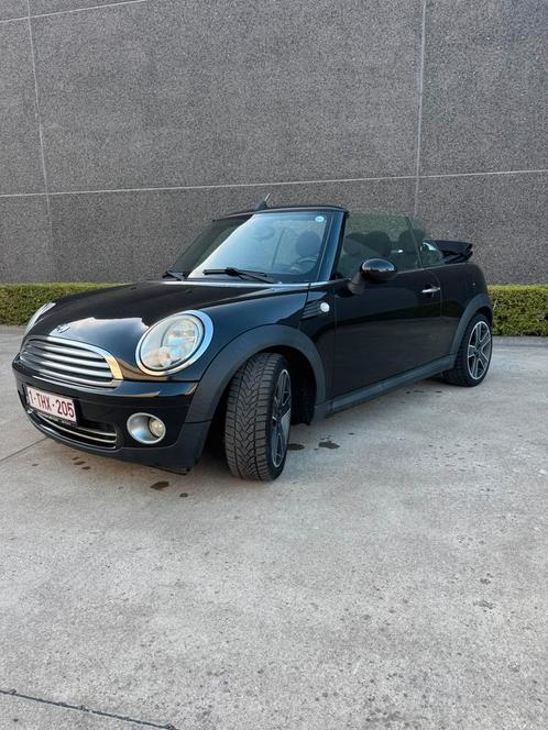 Mini one cabrio, Auto's, Mini, Particulier, Cabrio, Benzine, 2 deurs, Handgeschakeld, Zwart, Zwart, Vierwielaandrijving, Ophalen