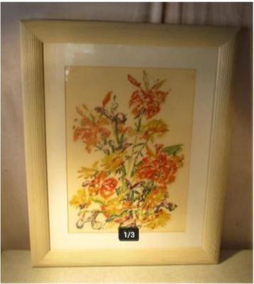 Mooi Geschilderd Werk 'Bloemenweelde' - gesigneerd beschikbaar voor biedingen