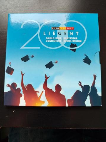 2017 euro set munten België universiteit Luik Gent UNC beschikbaar voor biedingen