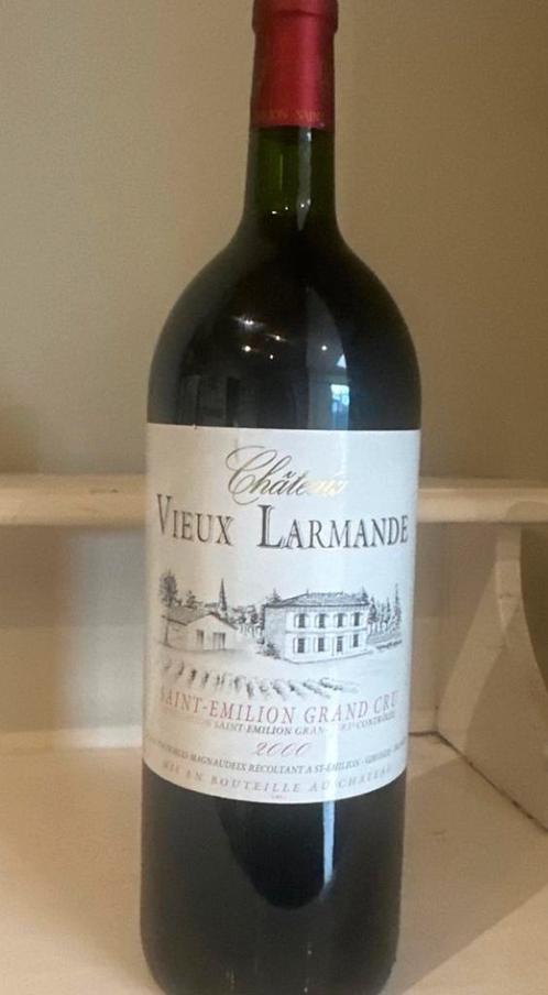 Chateau Vieux Larmande 2000 grand cru magnum 1,5 liter, Verzamelen, Wijnen, Zo goed als nieuw, Ophalen of Verzenden