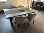 Volledige eetkamer, Ophalen, Zo goed als nieuw, 4 tot 6 stoelen