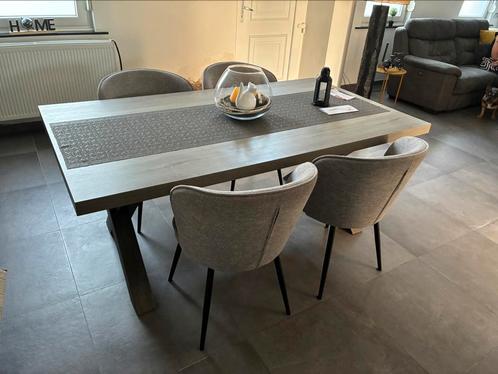 Volledige eetkamer, Huis en Inrichting, Complete eetkamers, Zo goed als nieuw, 4 tot 6 stoelen, Ophalen