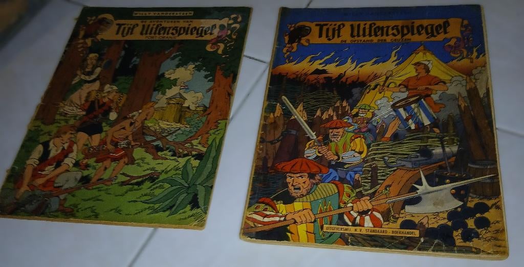 Tijl uilenspiegel 1ste druk (Vandersteen), Boeken, Stripverhalen, Gelezen, Meerdere stripboeken, Ophalen of Verzenden