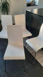 Set van 6 witte houten stoelen van Alterego, Vijf, Zes of meer stoelen, Gebruikt, Wit, Hout