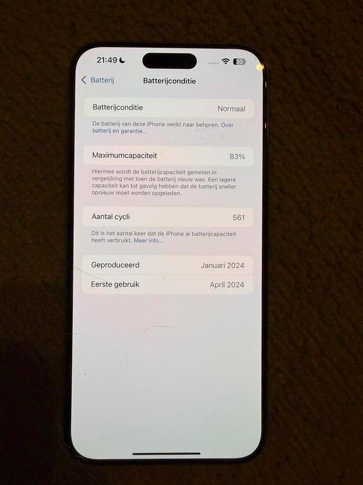 Iphone 15 pro max 256 gb, Télécoms, Téléphonie mobile | Apple iPhone, Utilisé, 256 GB, Sans abonnement, Sans simlock, iPhone 15 Pro Max